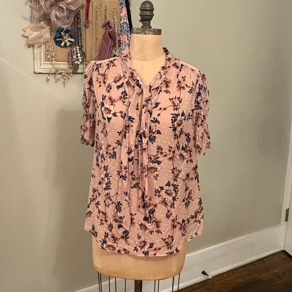 Kate Spade Pink Floral Blouse